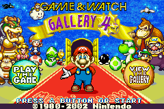 Game & Watch Gallery 4 Title Screen